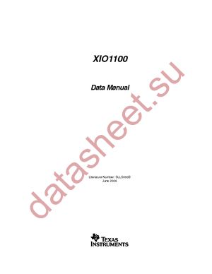 XIO1100ZGB datasheet  